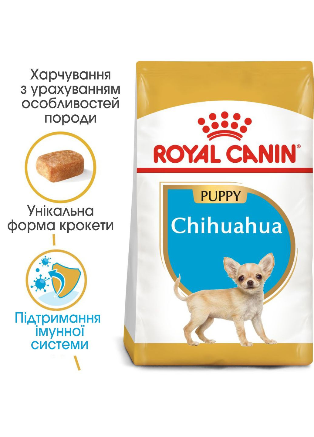 Сухий корм для цуценят чихуахуа Chihuahua Puppy від 2 до 8 місяців 0.5 кг (3182550722537) (24380051) Royal Canin (317171207)