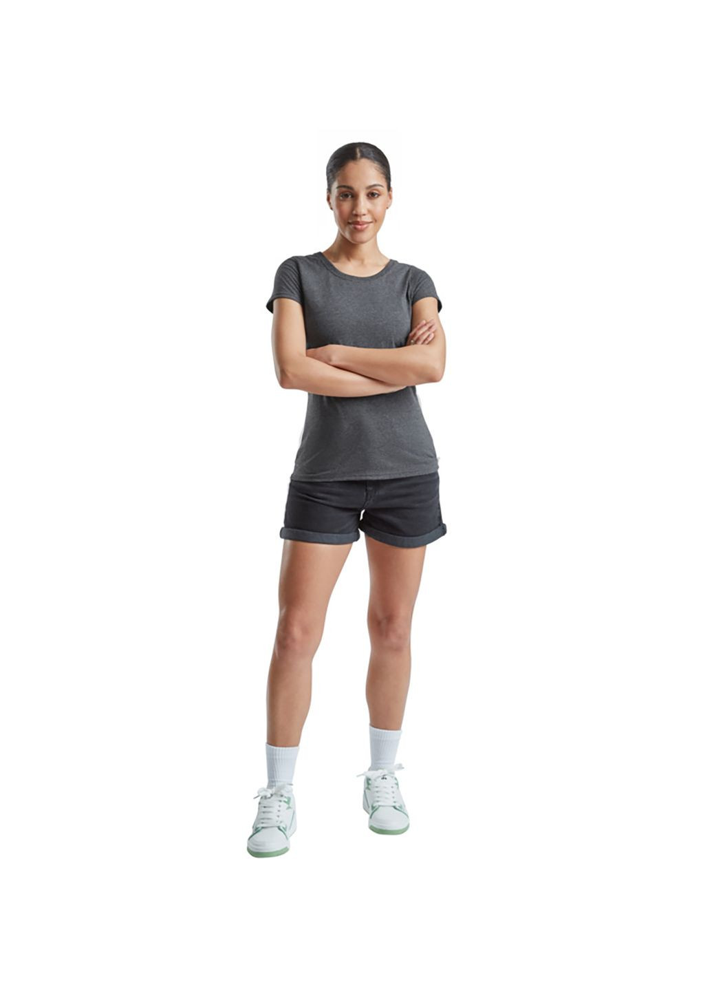 Футболка женская Valueweight lady-fit Темно-cерый (K0613720HDXS) Fruit of the Loom - (370483137)