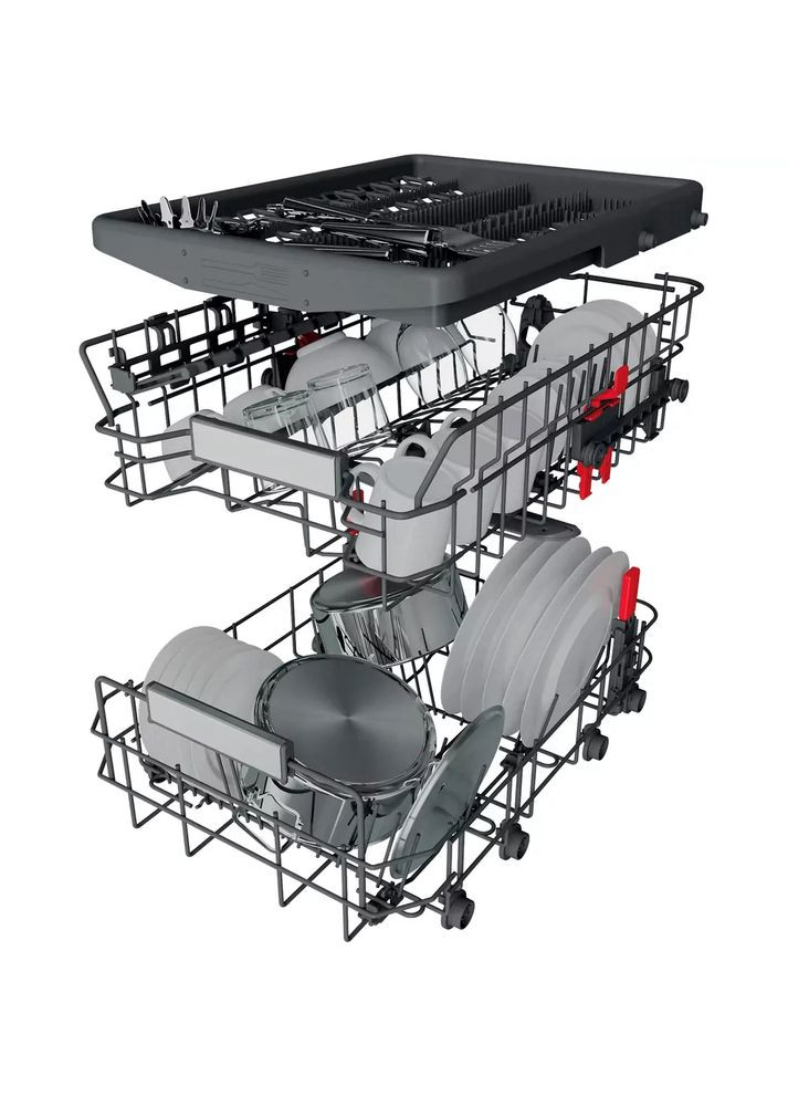 Посудомийна машина вбудована, 10компл., A+++, 45см, дисплей, інвертор, 3й кошик, WHIRLPOOL (314832740)