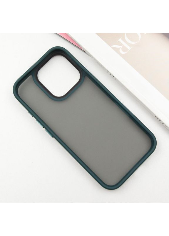 TPU+PC чохол Metal Buttons для Apple iPhone 16 Pro Max (6.9") Зелений No Brand (370606126)