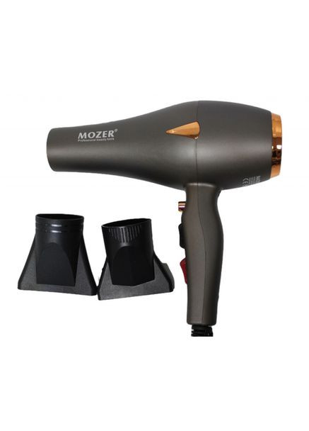 Фен для сушіння волосся з 2 насадками MZ-9951grey сірий Mozer (311280513)