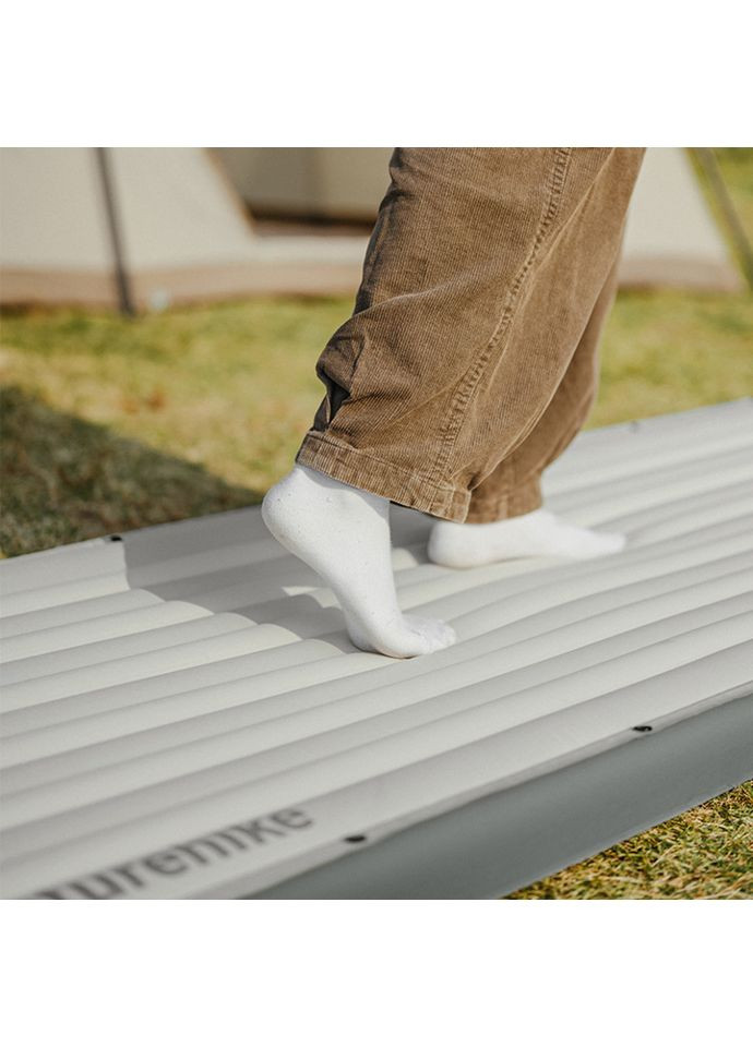 Матрац надувний одинарний CNK2450WS034, 95 мм, із мішком для надування, білий (A-034429) Naturehike (368994486)