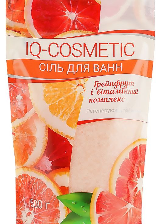 Соль для ванны "Грейфрут и витаминный комплекс" 500g (963644-35777) IQ-Cosmetic (368641869)