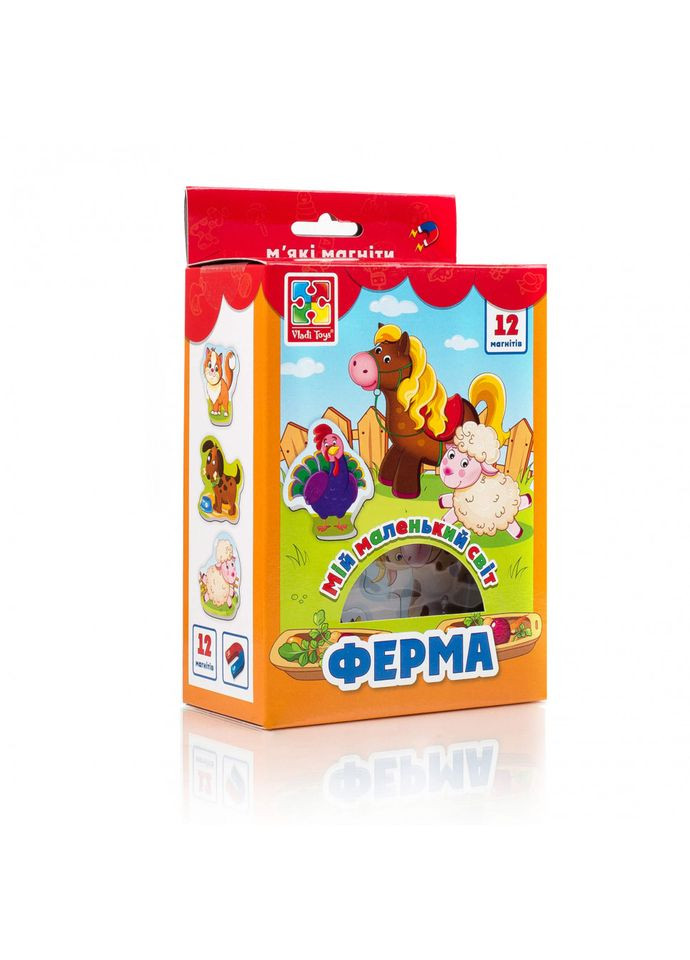 Дитяча гра мій маленький світ на магнітах VT3106, 4 види "Ферма"VT3106-09(укр) Vladi toys (338792017)