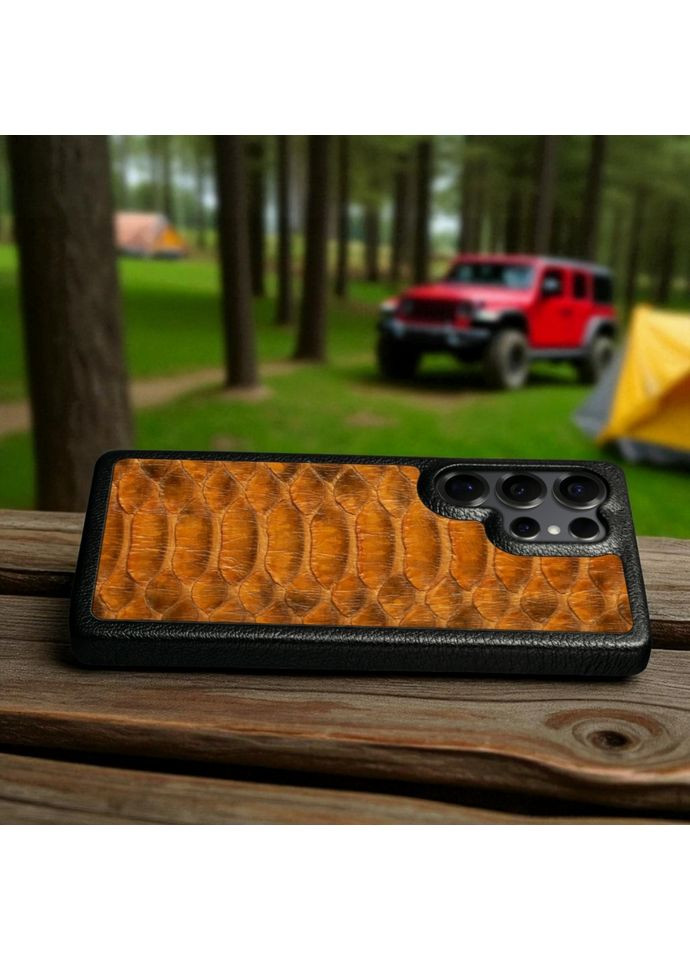 Накладка ExBacker Python Scales для Samsung Galaxy S25 Ultra Коричневий (79950) Stenk (362376441)