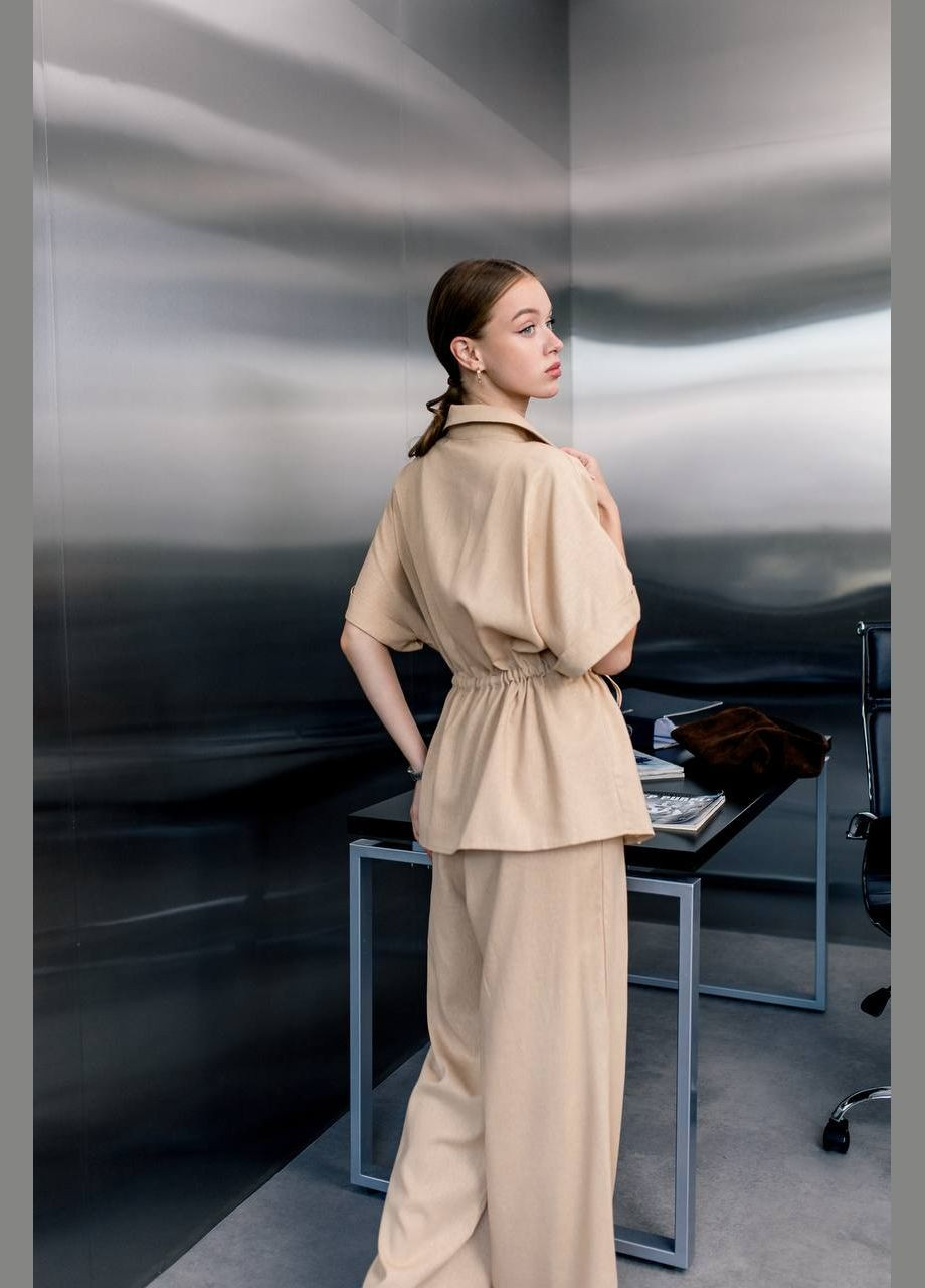 Жіночий лляний костюм вільного крою Avanti (342065862)