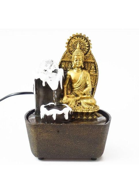 Кімнатний настільний фонтан з підсвічуванням Будда №12 No Brand (348437725)