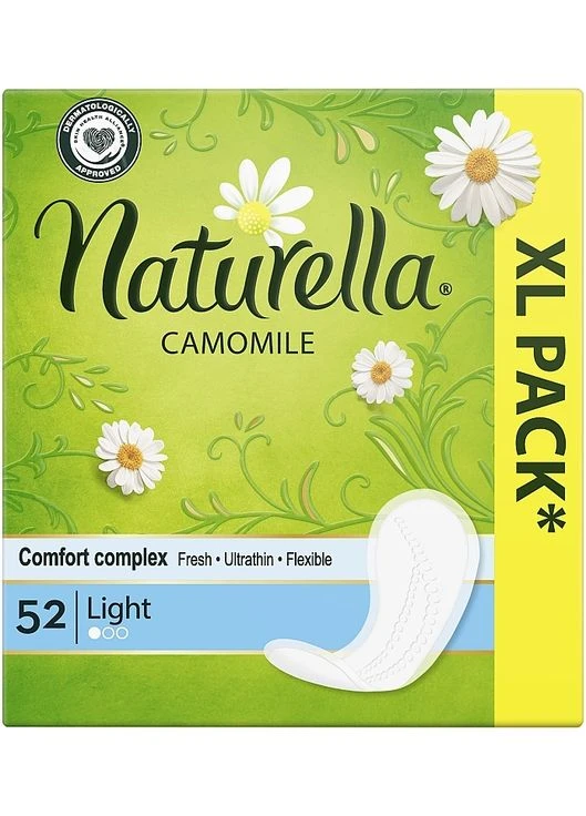Ежедневные гигиенические прокладки, 52 шт Camomile Light 52шт (794159-26509) Naturella (379859885)