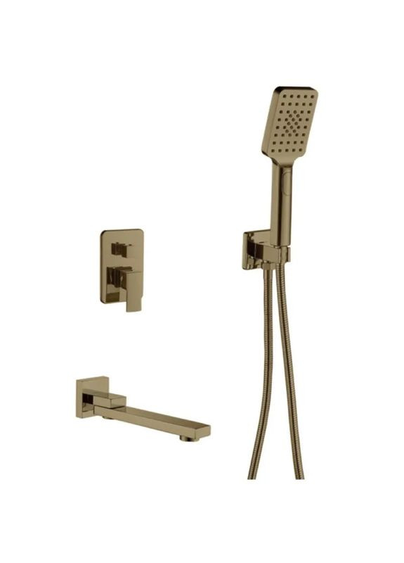 Вбудована душова система Haiba KUBUS 009 (INNER) BRUSHED GOLD Haibo (392434286)
