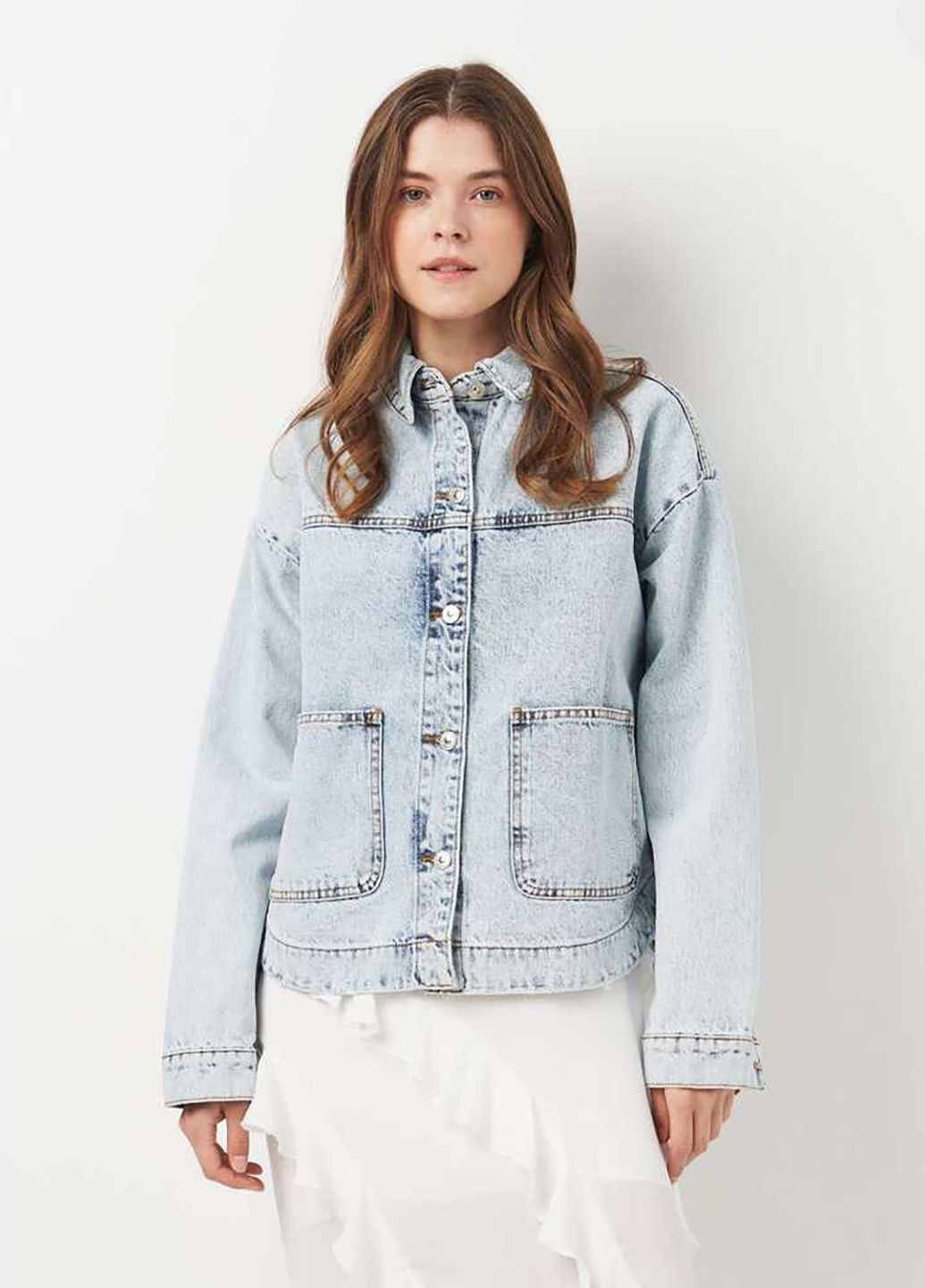 Синяя демисезонная куртка джинсовая Veto jeans