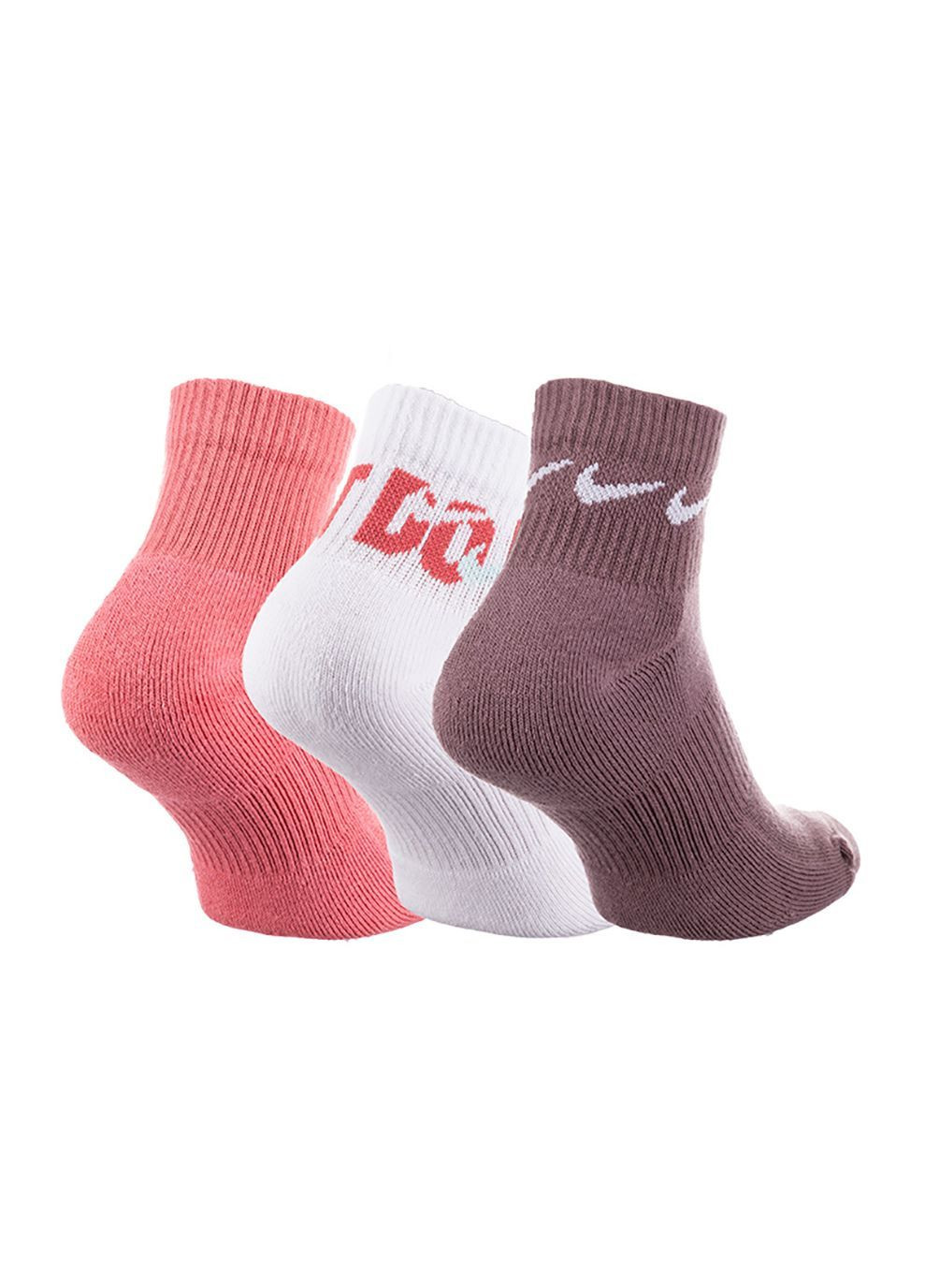 Чоловічі Шкарпетки U NK EVERYDAY PLUS CUSH ANKLE Різнокольоровий Nike (282616757)