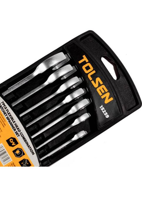 Набор гибких храповых ключей 8-19 мм 7 шт (15259) Tolsen (323045404)