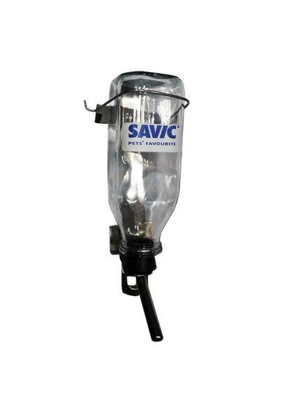 Бутылка с креплением в клетку Glass Bottle 473 мл Прозрачный (5411388059460) Savic (311281375)