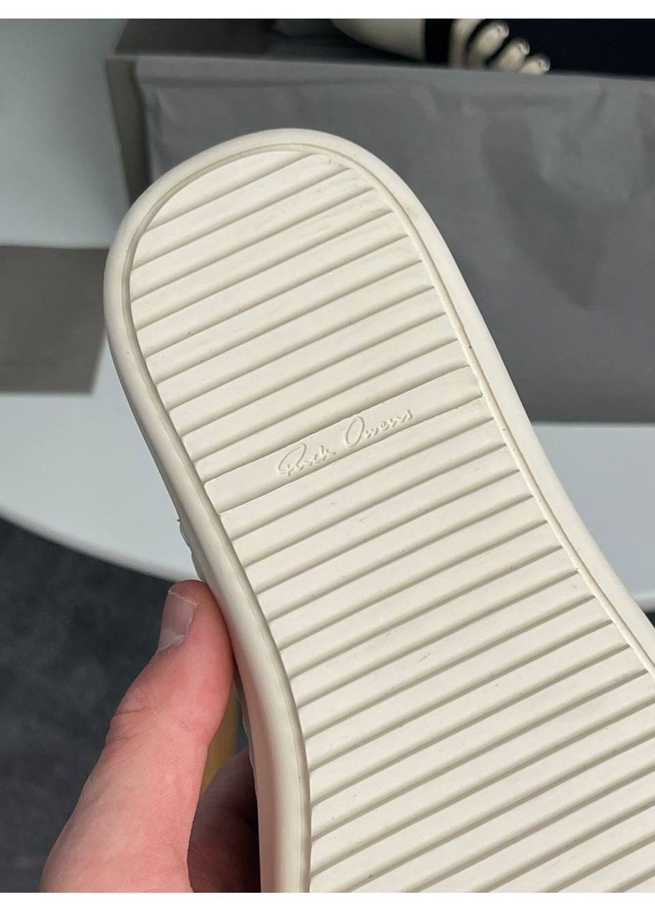 Кроссовки женские Rick Owens DRKSHDW Ramones Low Black Milk PREMIUM | Рик Оуэнс Рамоунс Премиум черно-белые No Brand чёрно-белые демисезоны (355888589)