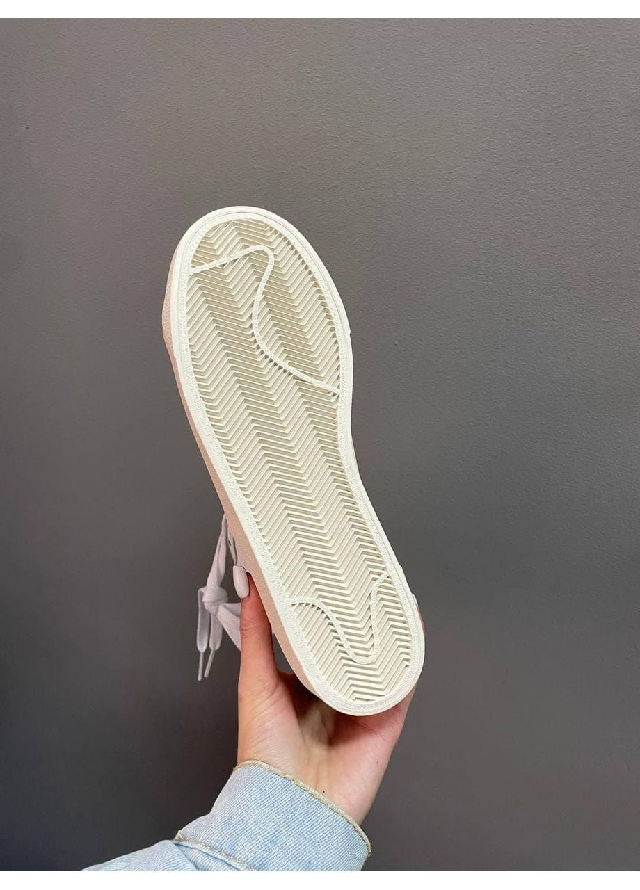 Белые демисезонные кроссовки мужские nike blazer white «red logo» найк блейзер No Brand