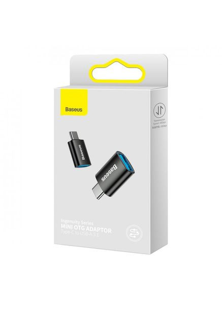 Адаптер Ingenuity Series Mini OTG Adaptor Type - C to USB - A 3.1 Black Baseus (297456171)