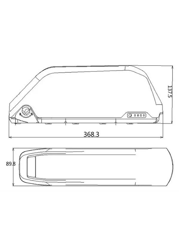 Аккумулятор 48V 24Ah литий-ион для электровелосипеда в боксе Samsung| Батарея 48В 24А/год Pulse (369733191)