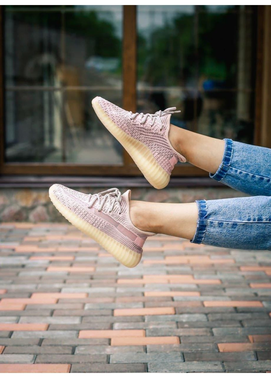 КРОСІВКИ ЖІНОЧІ ADIDAS YEEZY BOOST 350 V2 SYNTH REFLECTIVE 2 АДІДАС ІЗІ БУСТ No Brand бежеві демісезони (367170333)