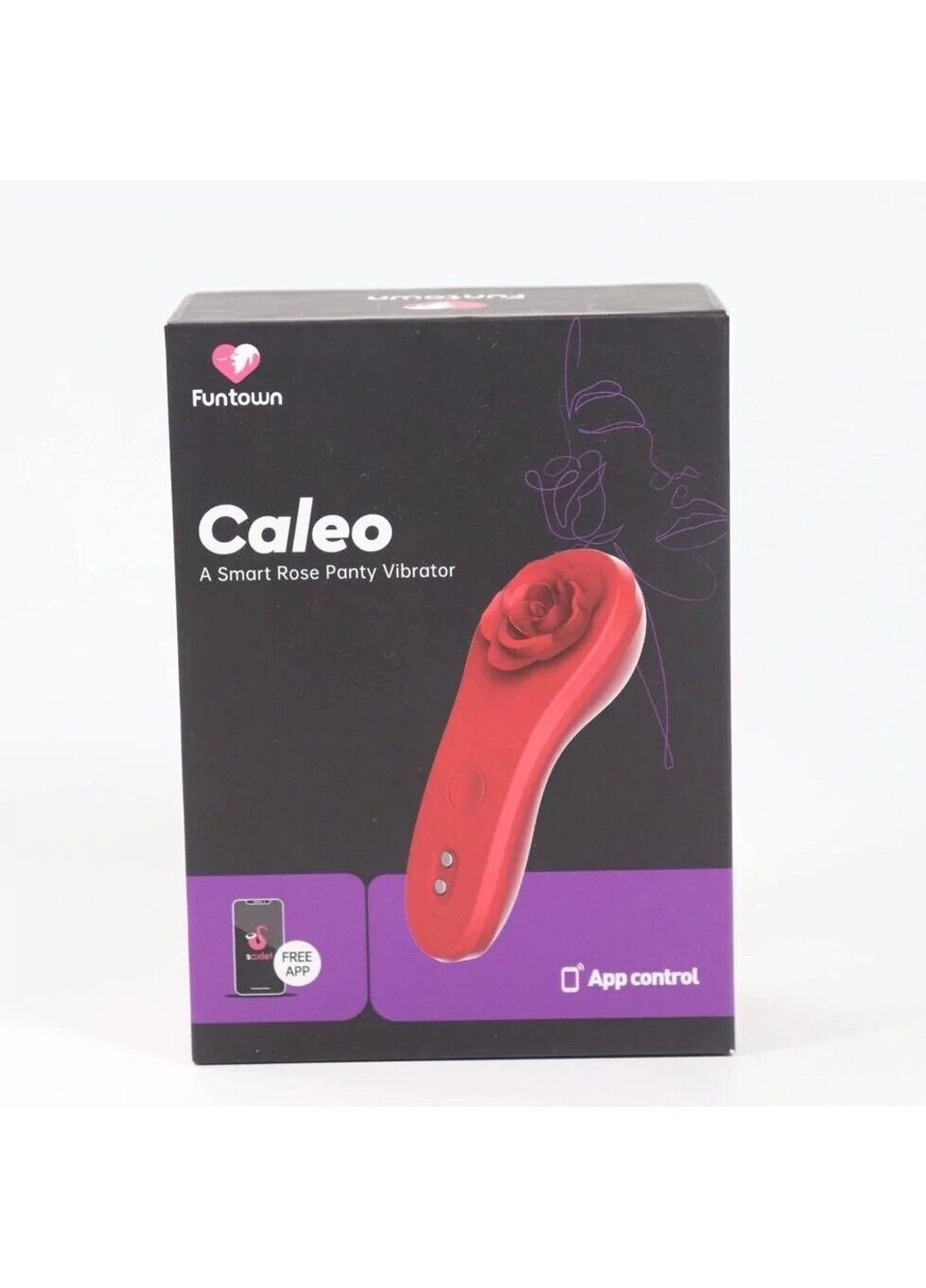 Смарт-вибратор в трусики Caleo, надежное крепление на магните Fun Town (316163566)