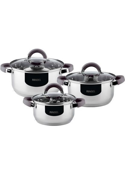Набор кастрюль Meyer 1.6+2.3+3.2 л (RG-6000) Ringel (324271630)