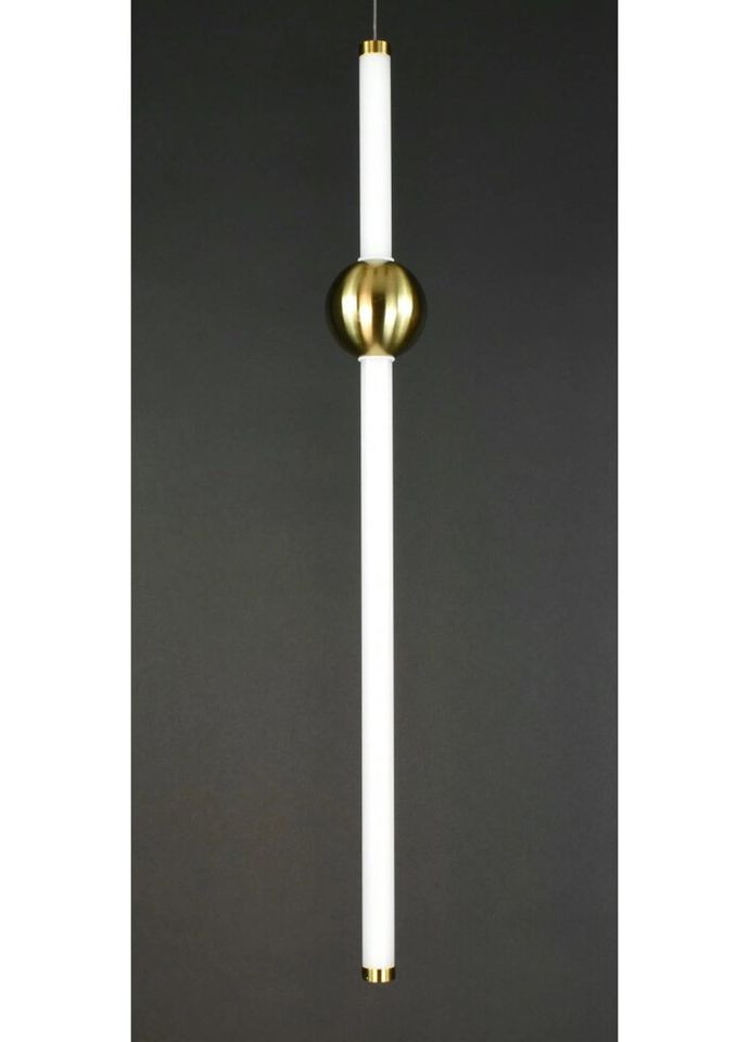 Люстра світлодіодна підвісна LED світильник для квартири на стелю ледве 27159 Латунь 100-220х10х10 см. Sunnysky (324396363)