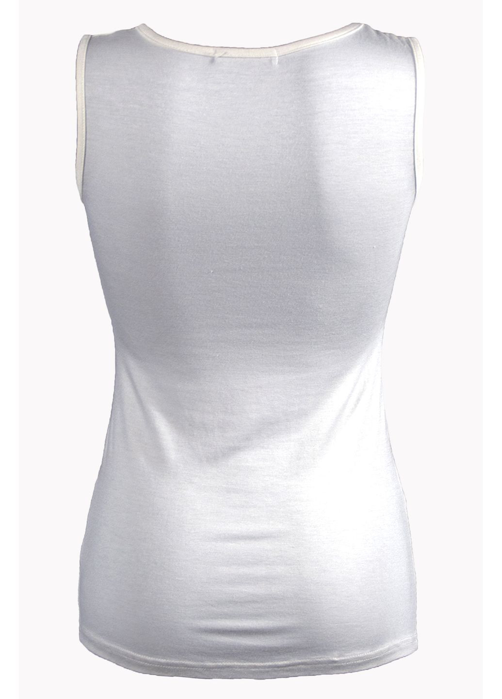 Женская майка с декором. LW-155 Белый Lowett — 363261777