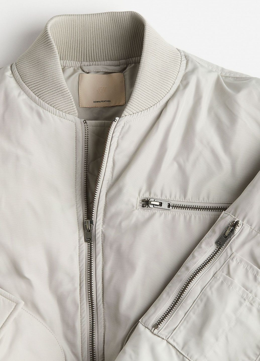 Світло-бежева зимня куртка H&M