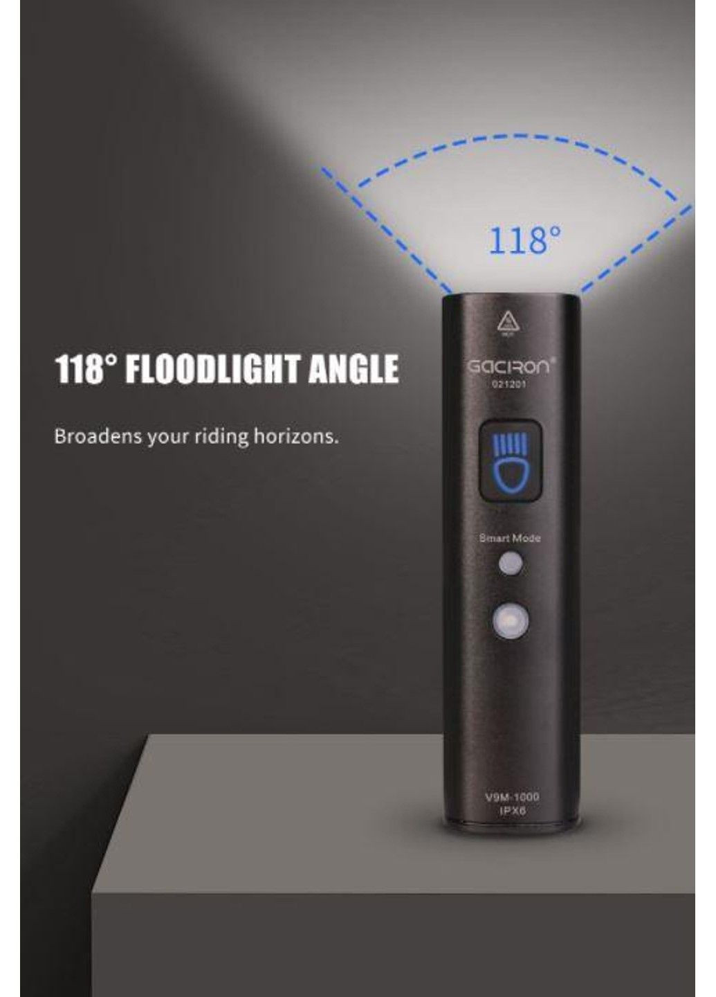 Велосипедный фонарь (велофара) Gaciron V9M-1000 Lumen USB батарея 4000mAh (Черный) No Brand (331639834)