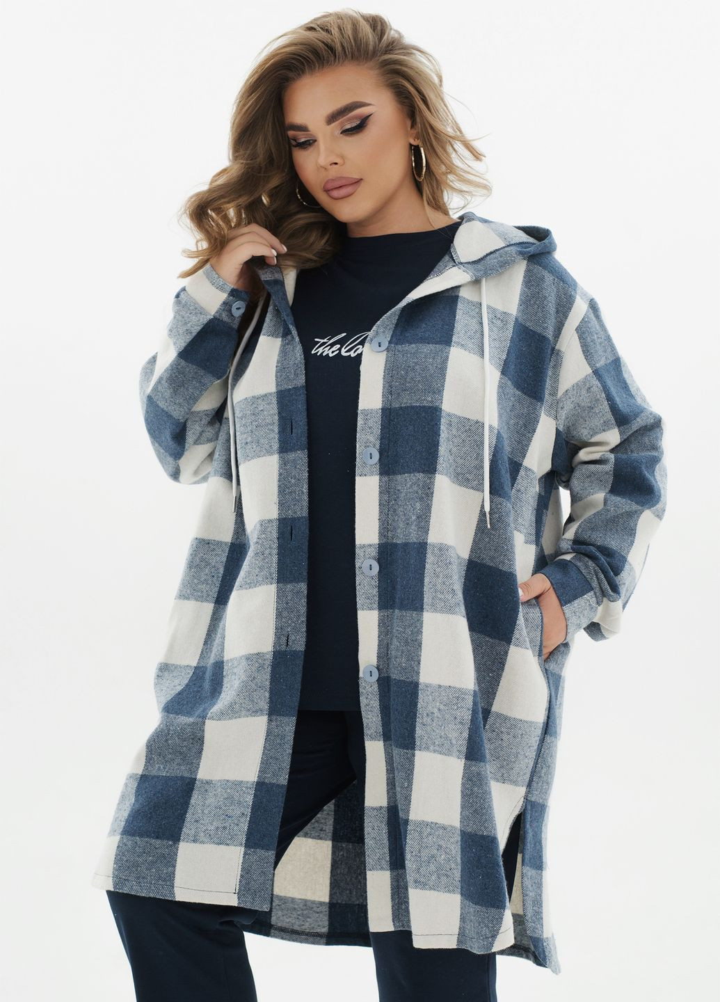 Темно-синий демисезонный кардиган No Brand