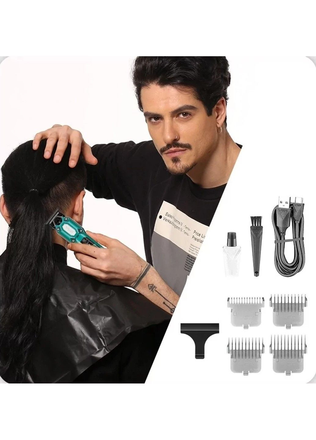 Машинка для стрижки волосся Barber VGR V-900 No Brand (332637389)