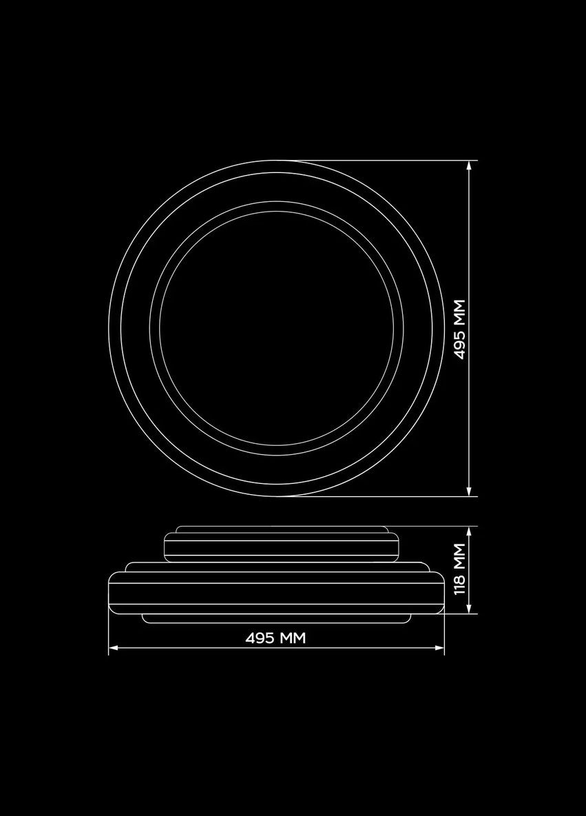 Светильник светодиодный SMART SML-R22-80/2 3000-6000K 80Вт с пультом д/у BIOM (361067454)