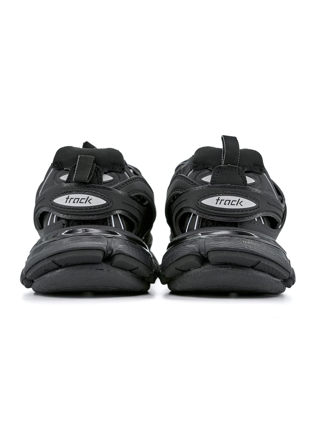 Черные демисезонные кроссовки мужские balenciaga track black баленсиага трек черные No Brand