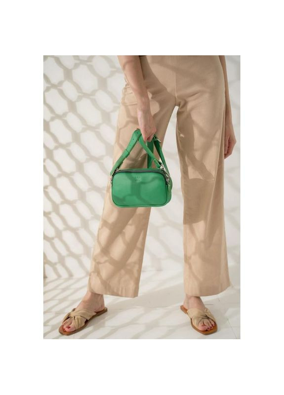 Сумка жіноча шкіряна через плече Holly зелена The Wings (302008401)