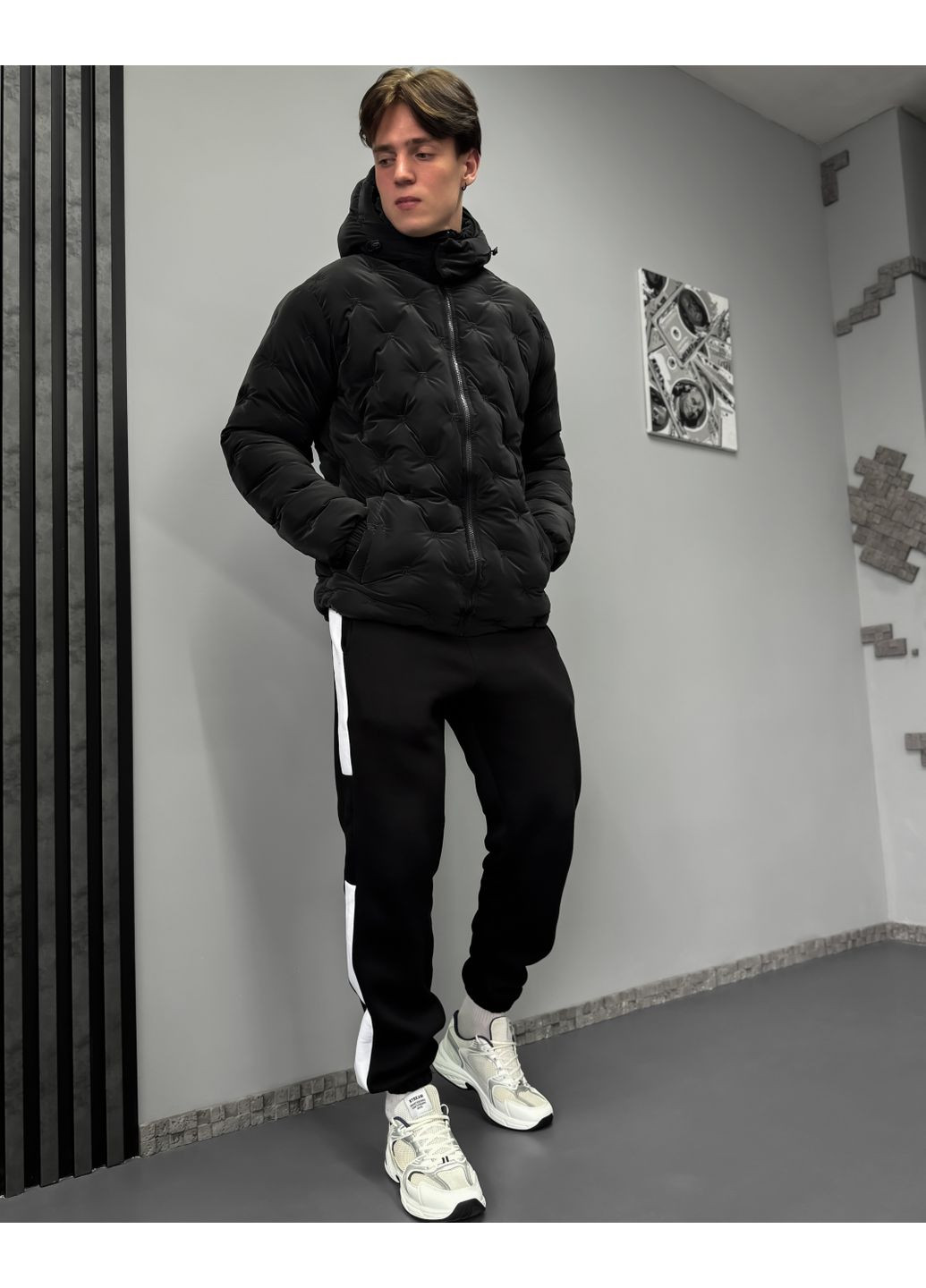 Чорний зимній Пуховик Seventy.Eight