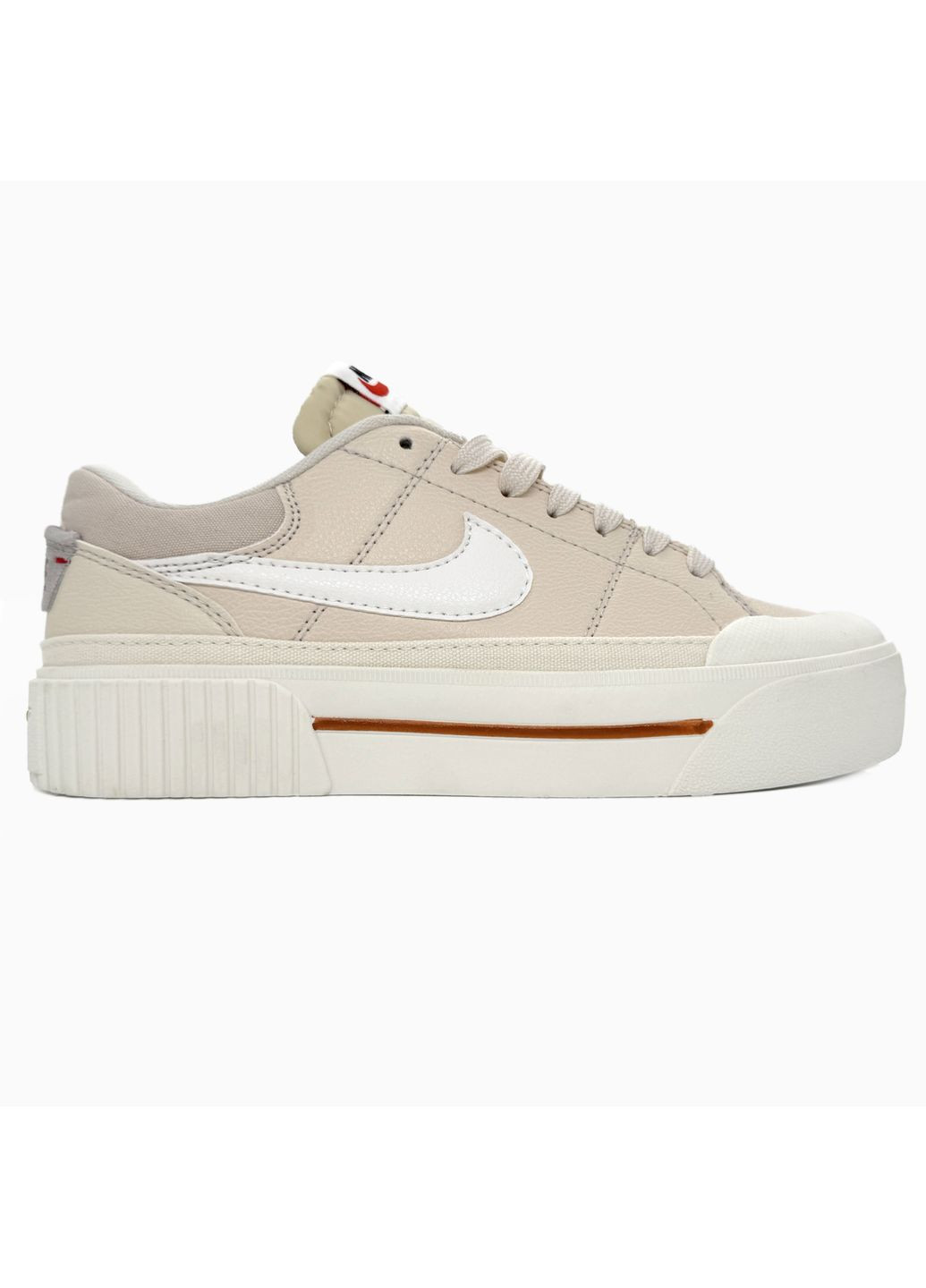 Бежевые демисезонные кроссовки мужские nike court legacy beige найк коурт легаси No Brand