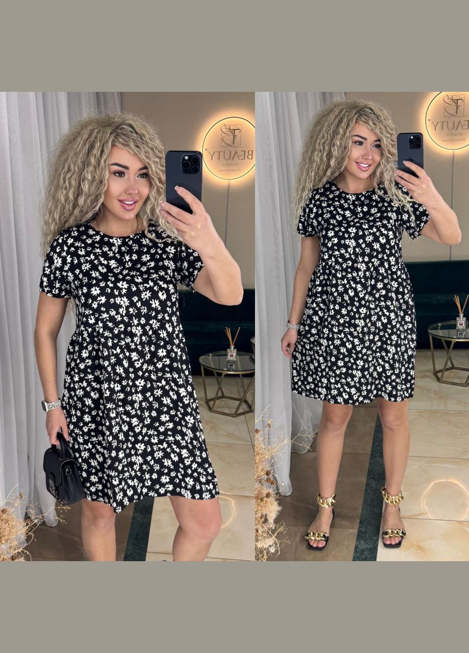 Чорна літня сукня Fashion