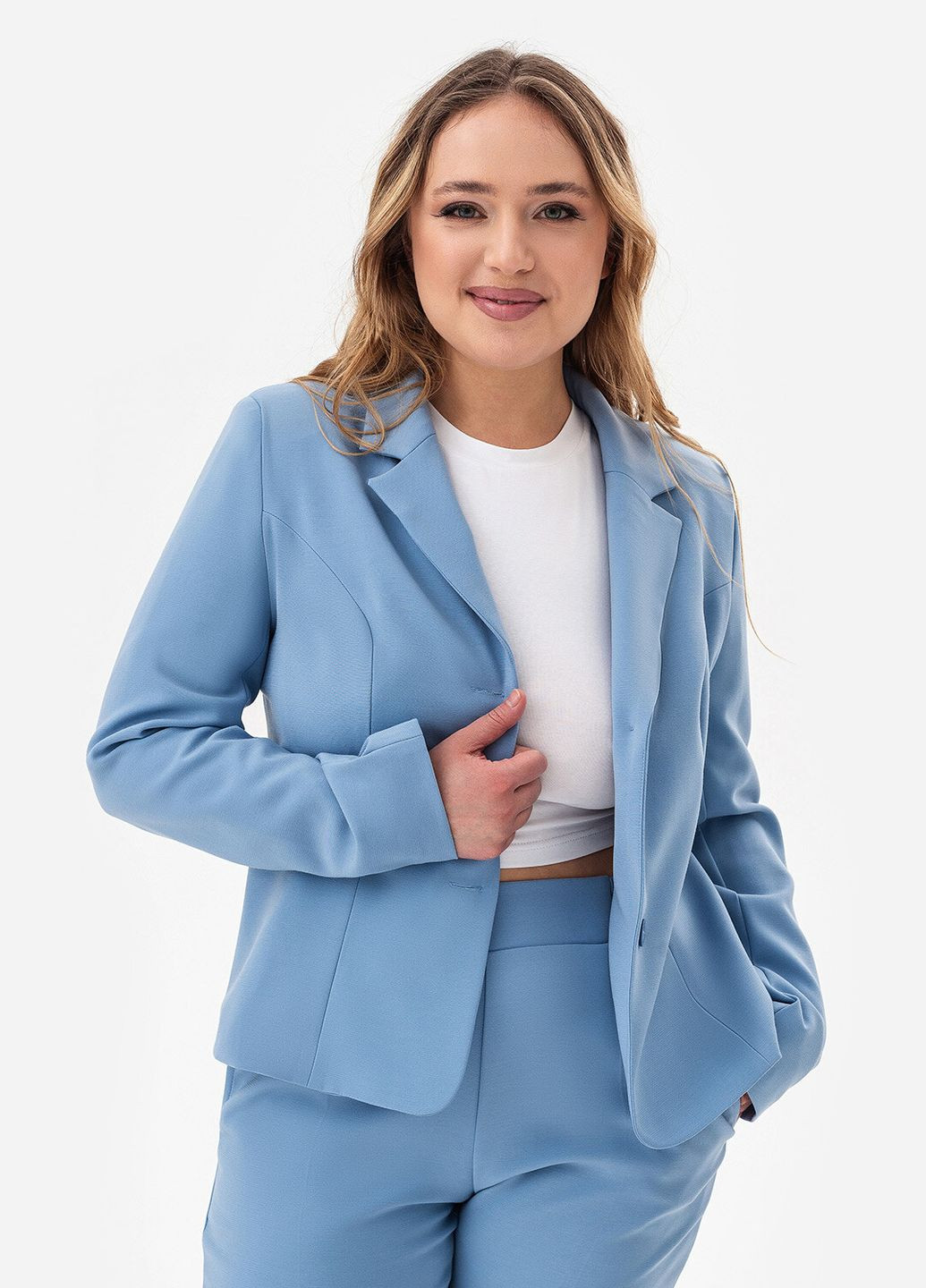 Женский костюм KAMELIA голубого цвета Garne (320583038)