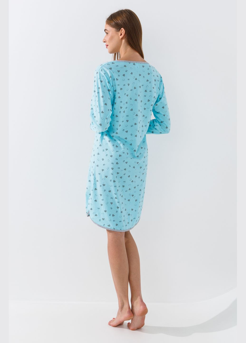 Ночная женская рубашка 3274 Голубой Sevgi (316018632)