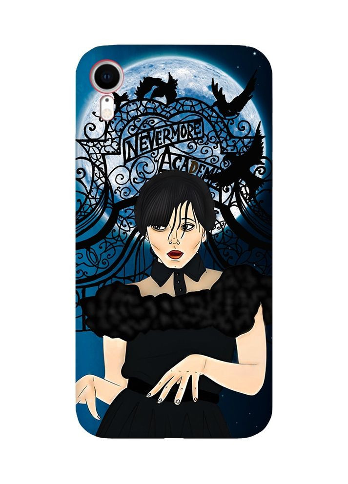 Матовый чехол с красными боками на iPhone XR:: Танец. Уэнсдей (принт 212) Creative (359483217)