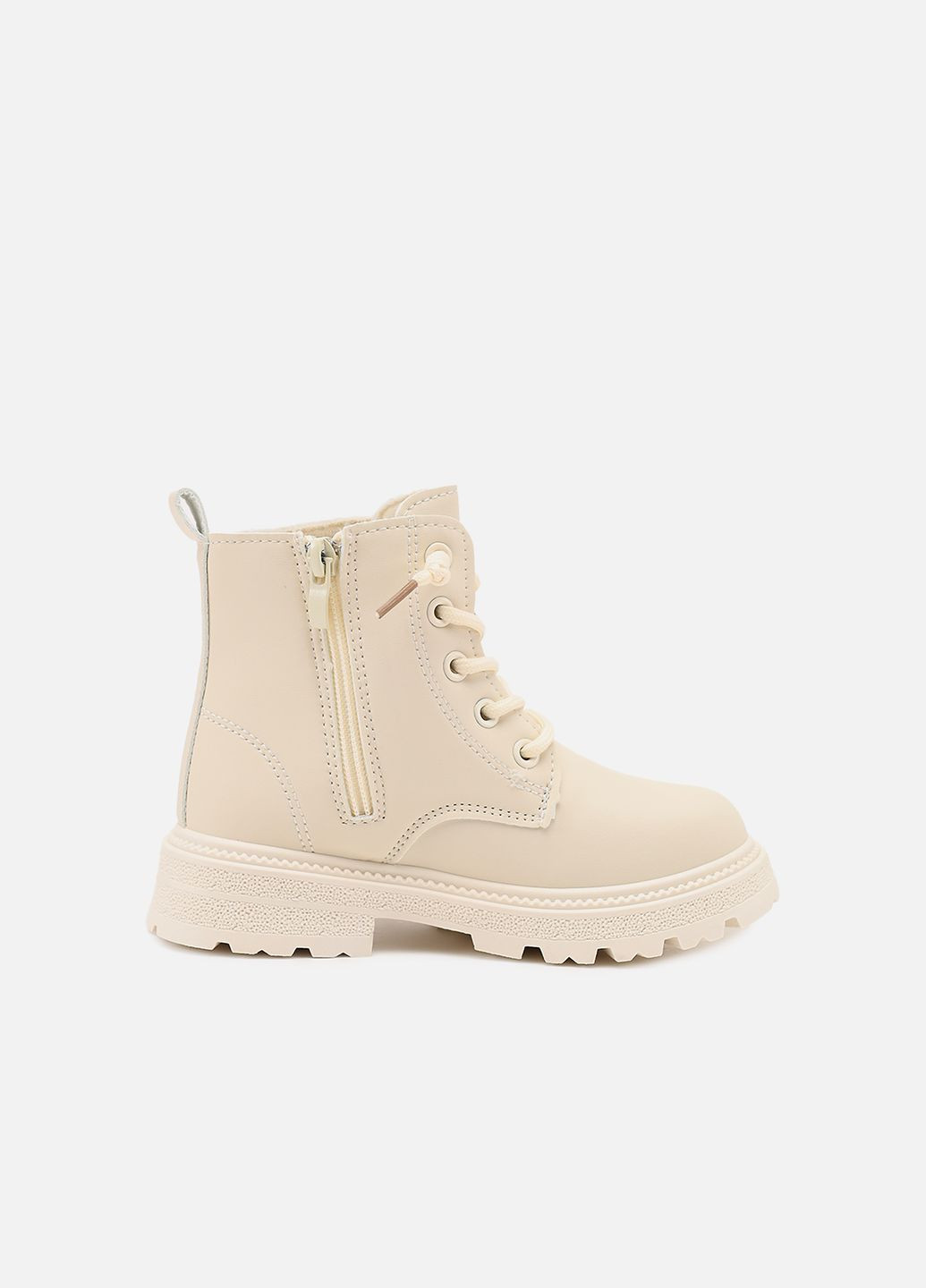 Молочные осенние ботинки для девочки цвет молочный cb-00275953 Yuki