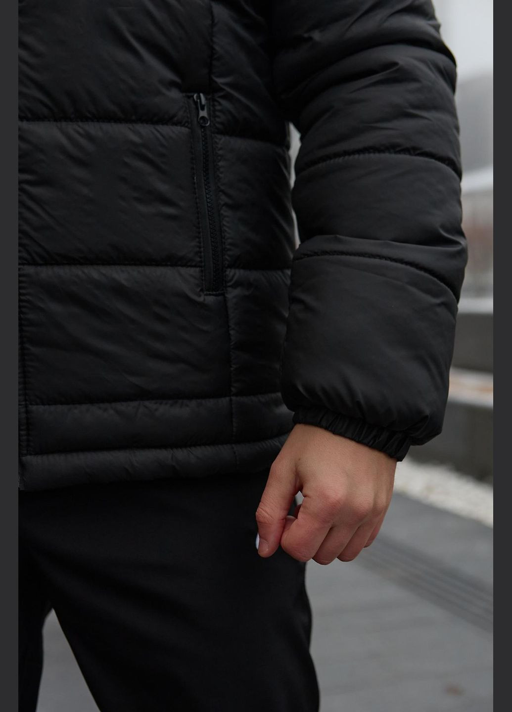 Черная зимняя куртка зимняя мужская «frost» черная No Brand