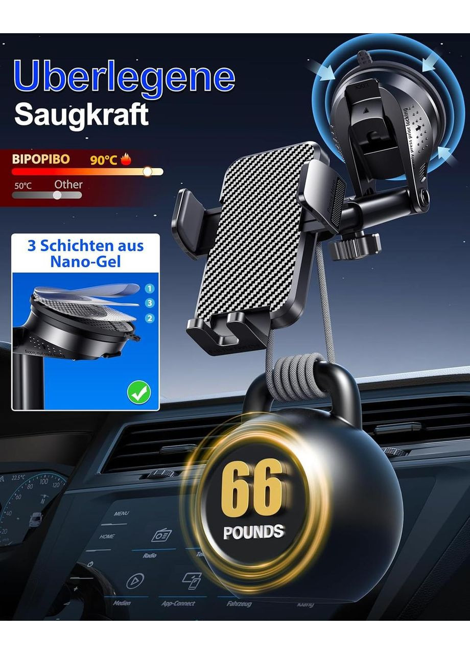 Автомобильный держатель BIPOPIBO. Держатель мобильного телефона 360 ° No Brand (359380418)