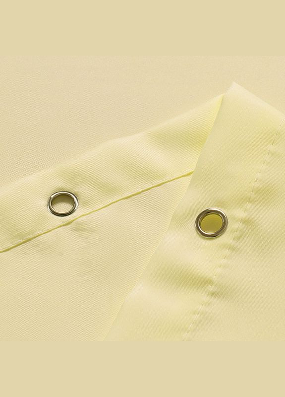 Тканевая шторка для ванной и душа светло-желтого цвета 180x200 см. No Brand (335029625)