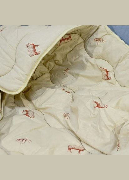 Одеяло Вилюта шерстяная в ранфорсе Premium Light 170*205 двуспальная (200) Viluta (288045781)