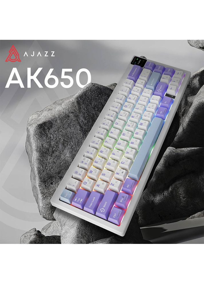 Клавіатура AK650 Flying Fish Switch Purple (AK650-FF-PWB) Ajazz (323132873)