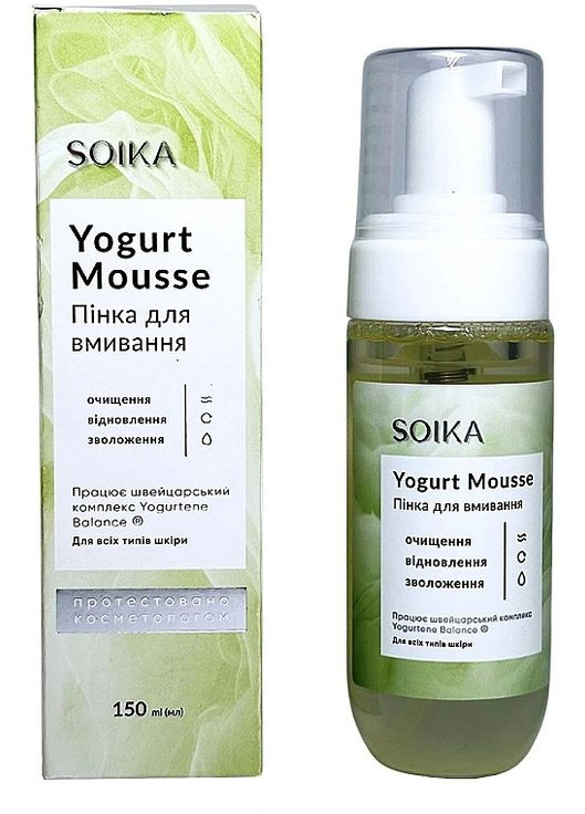 Пенка для умывания с пробиотическим комплексом Yogurt Mousse 150ml (1377113-23746618) Soika (368645891)
