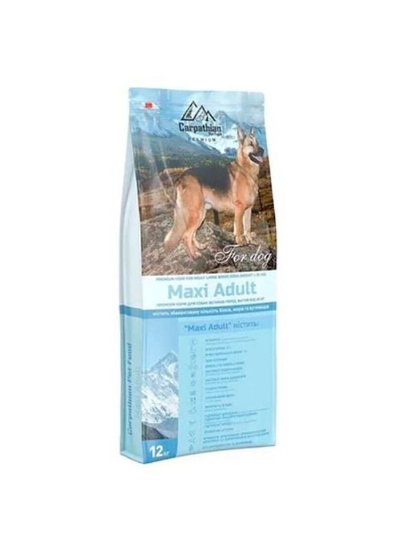 Carpathian Сухий корм для собак "Maxi Adult" 12кг Carpathian Pet Food (305078579)