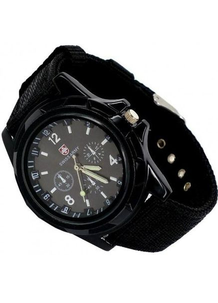 Чоловічий наручний годинник Swiss Army Watch 1743, Чорний Art (290888983)