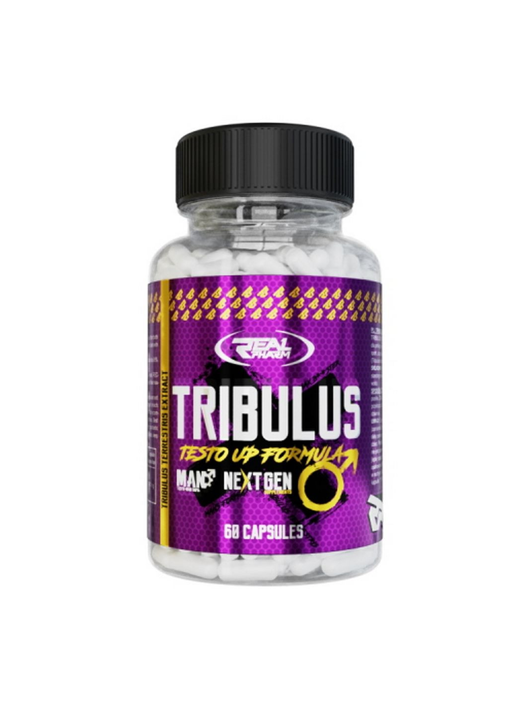 Стимулятор тестостерона Tribulus 1000 mg, 60 капсул Real Pharm (293420197)