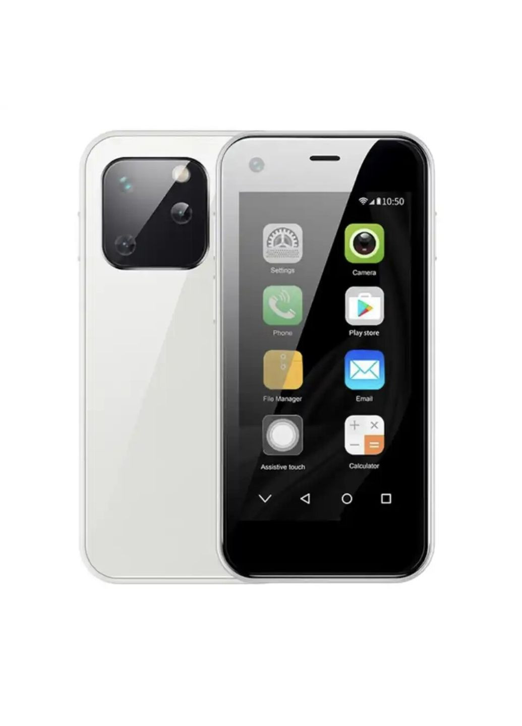 Маленький мобільний смартфон сенсорний Soyes XS 13 Білий Home (288578996)